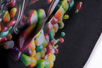 Jellybean Candy Monster Graphic Washed T-Shirt - Charcoal Navy - product image 6