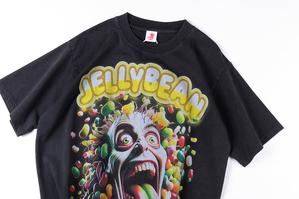 Jellybean Candy Monster Graphic Washed T-Shirt - Charcoal Navy - product image 8