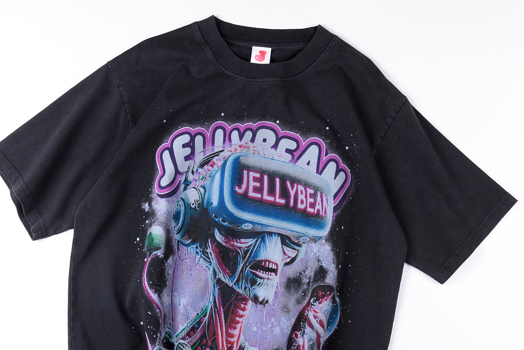 Jellybean Alien Vr Graphic T-Shirt - Charcoal Navy - product image 7