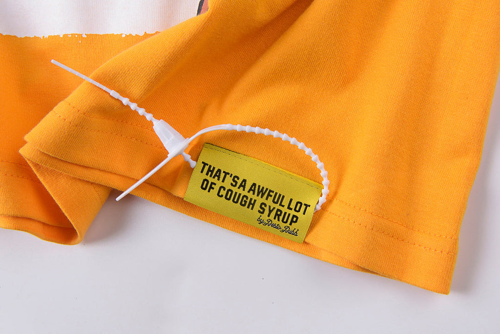 That's A Awful Lot of Cough Syrup Cartoon Bear Graphic T-Shirt - Yellow - product image 5