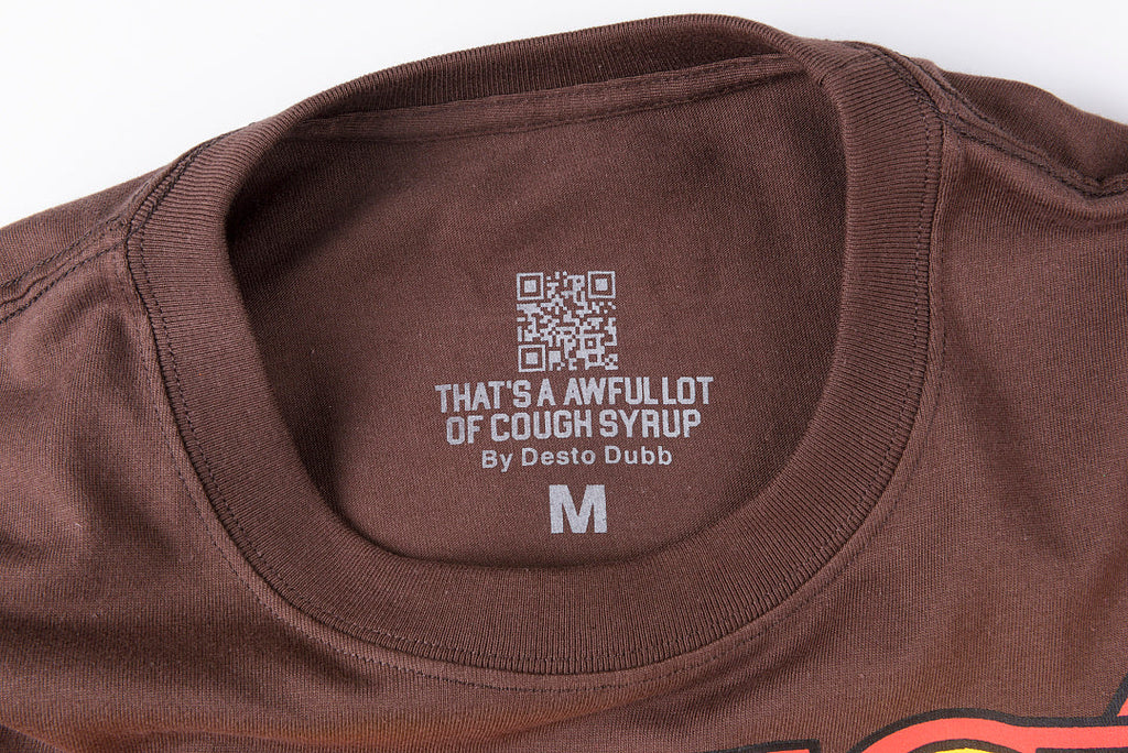 That's A Awful Lot of Cough Syrup Leprechaun Graphic T-Shirt - Burgundy - product image 4