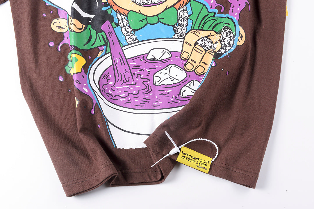 That's A Awful Lot of Cough Syrup Leprechaun Graphic T-Shirt - Burgundy - product image 8