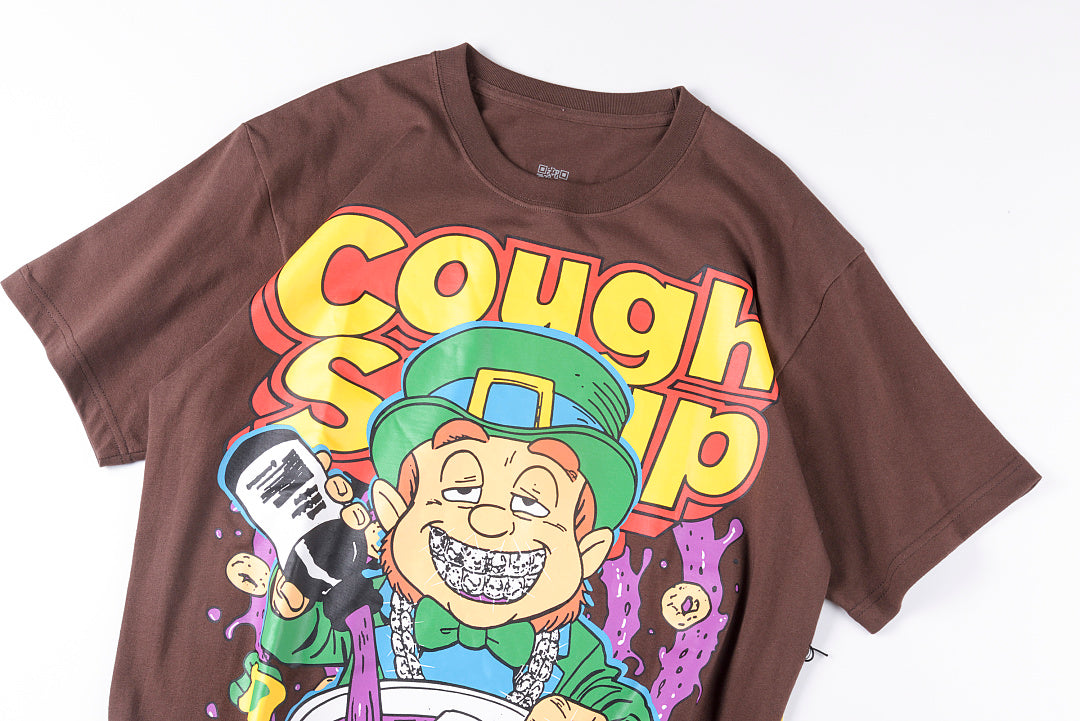That's A Awful Lot of Cough Syrup Leprechaun Graphic T-Shirt - Burgundy - product image 9