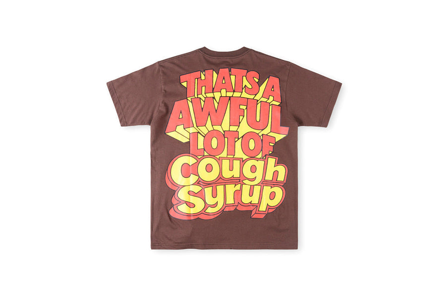 That's A Awful Lot of Cough Syrup Leprechaun Graphic T-Shirt - Burgundy