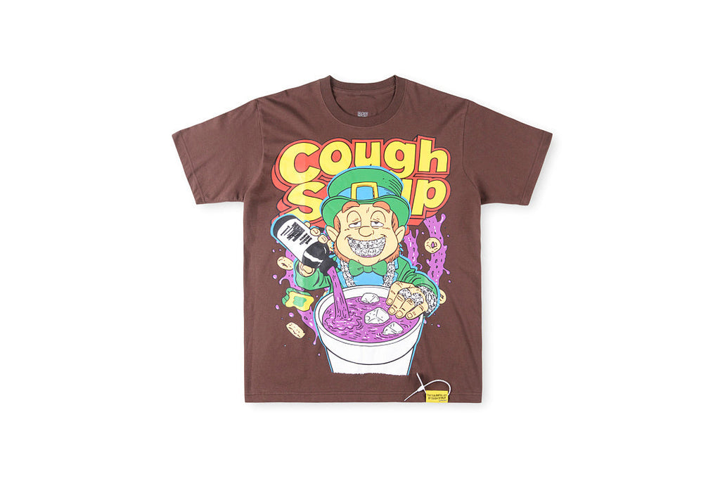 That's A Awful Lot of Cough Syrup Leprechaun Graphic T-Shirt - Burgundy - product image 1