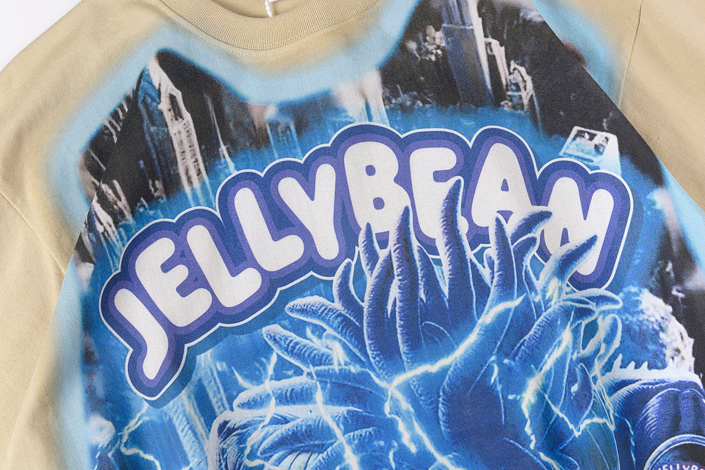 Jellybean Electric Anime Runner Graphic T-Shirt - Cream - product image 5