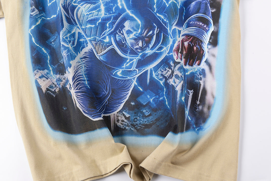 Jellybean Electric Anime Runner Graphic T-Shirt - Cream - product image 7