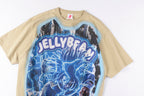 Jellybean Electric Anime Runner Graphic T-Shirt - Cream - product image 8