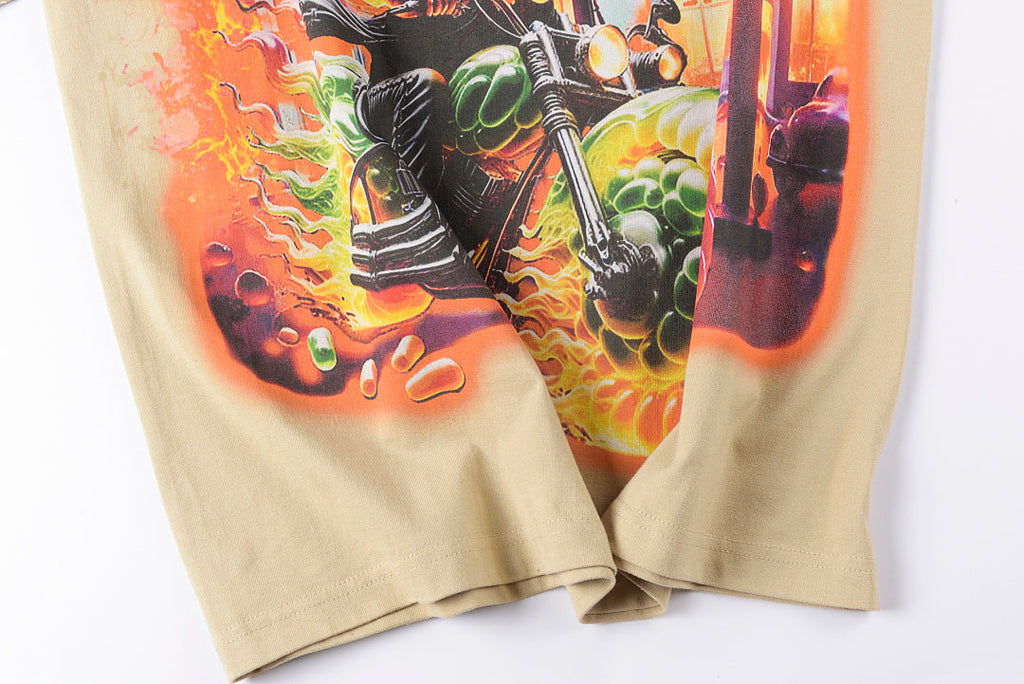 Jellybean Gas Station Racing Graphic T-Shirt - Cream - product image 7