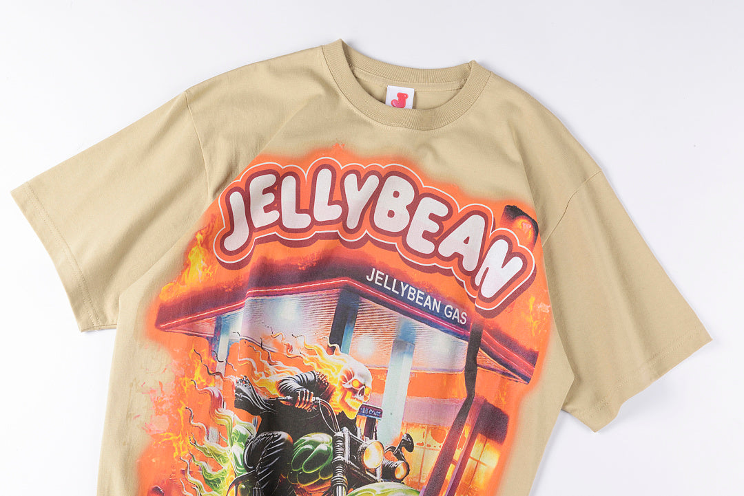 Jellybean Gas Station Racing Graphic T-Shirt - Cream - product image 8