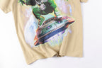Jellybean Alien Ufo Rider Graphic T-Shirt - Cream - product image 7