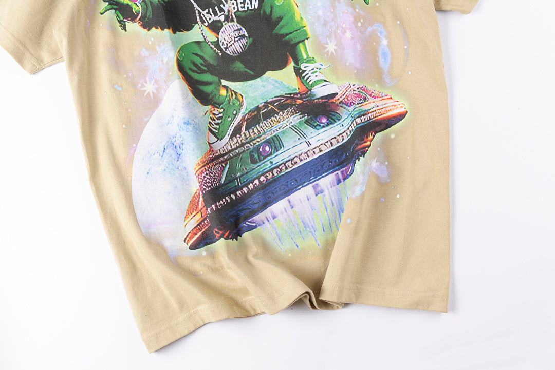 Jellybean Alien Ufo Rider Graphic T-Shirt - Cream - product image 7