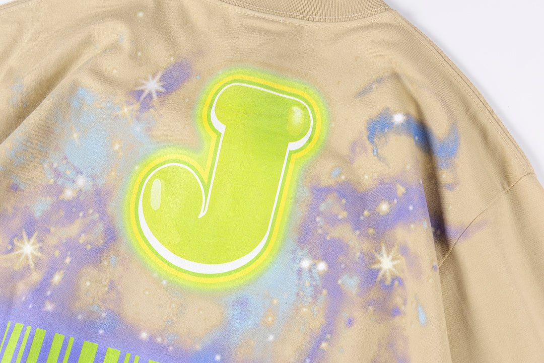 Jellybean Alien Ufo Rider Graphic T-Shirt - Cream - product image 10