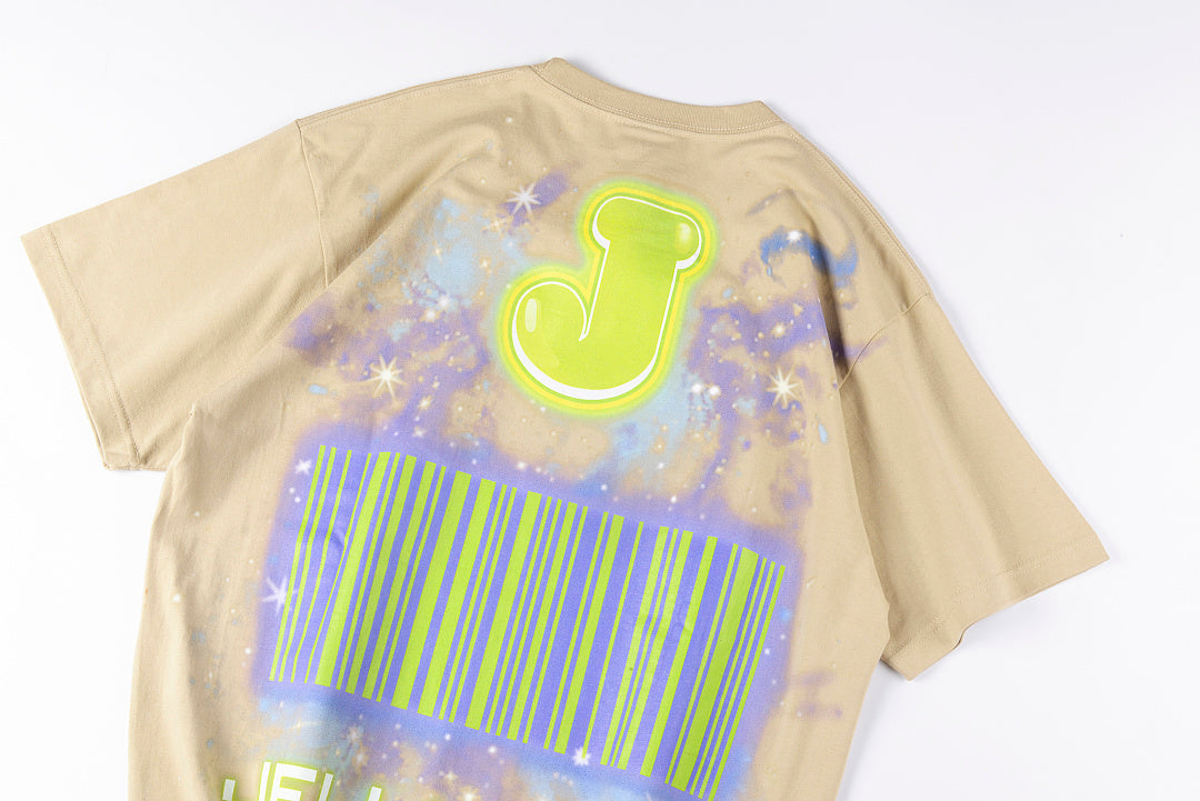 Jellybean Alien Ufo Rider Graphic T-Shirt - Cream - product image 12