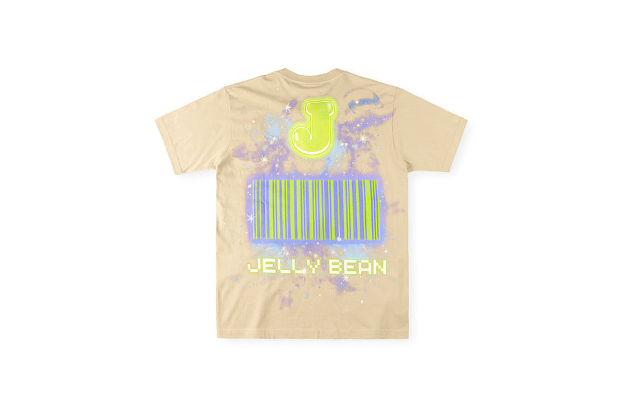Jellybean Alien Ufo Rider Graphic T-Shirt - Cream