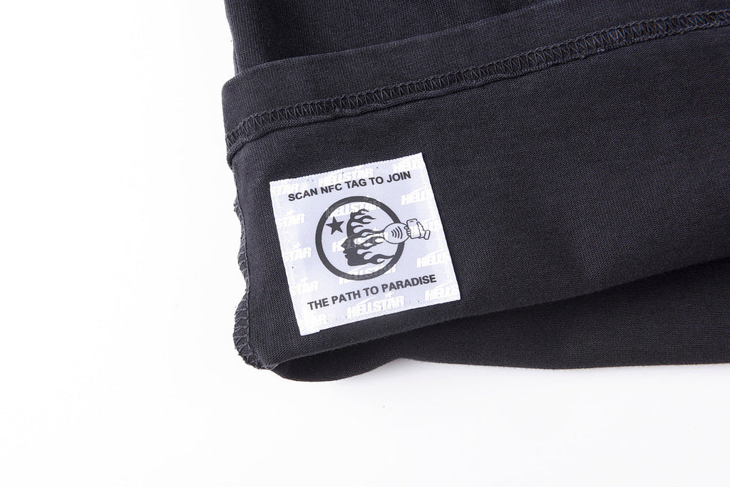 Hellstar Blue Spray Logo Washed T-Shirt - Charcoal Navy - product image 6