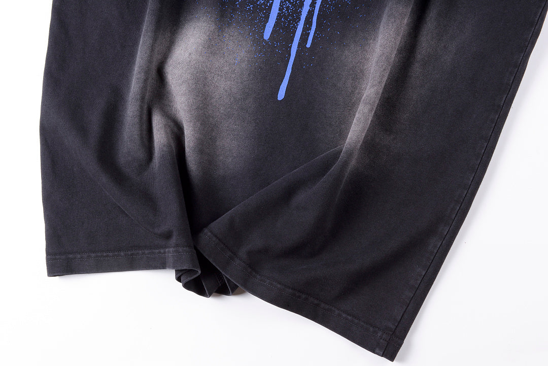 Hellstar Blue Spray Logo Washed T-Shirt - Charcoal Navy - product image 14