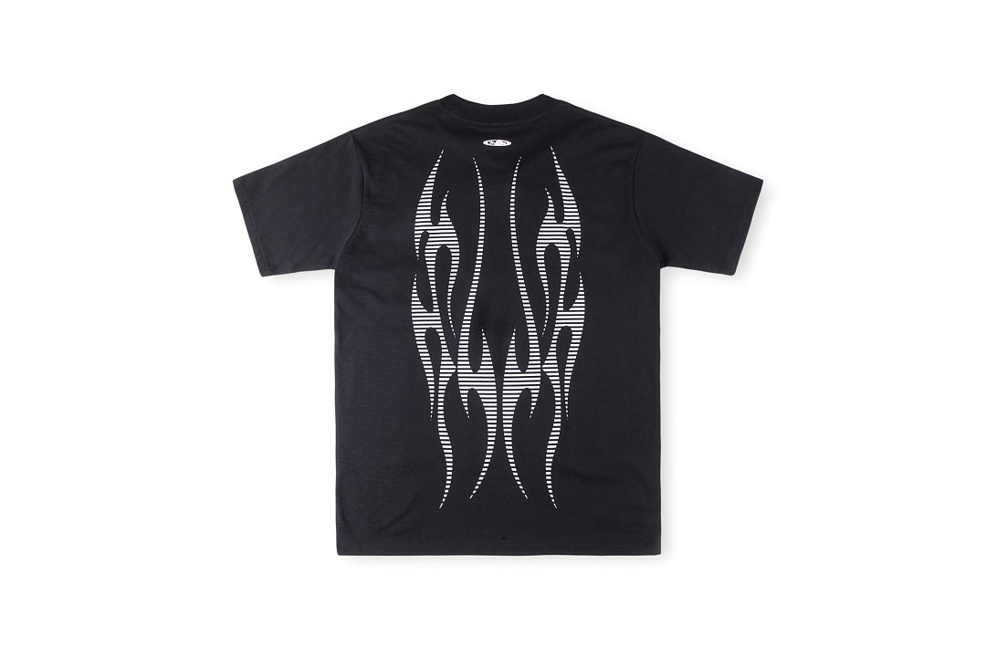 Hellstar Sports Flame Stripe Graphic T-Shirt - Black / Light Gray - product image 14