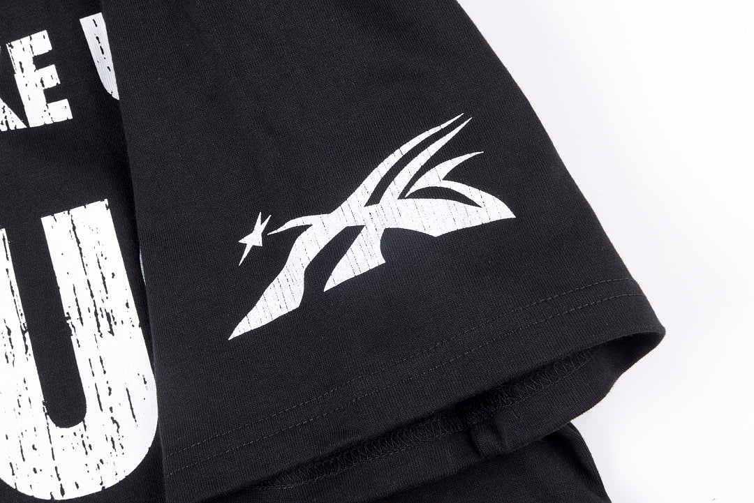 Hellstar Beat Us Distressed Graphic T-Shirt - Black / Light Gray - product image 5