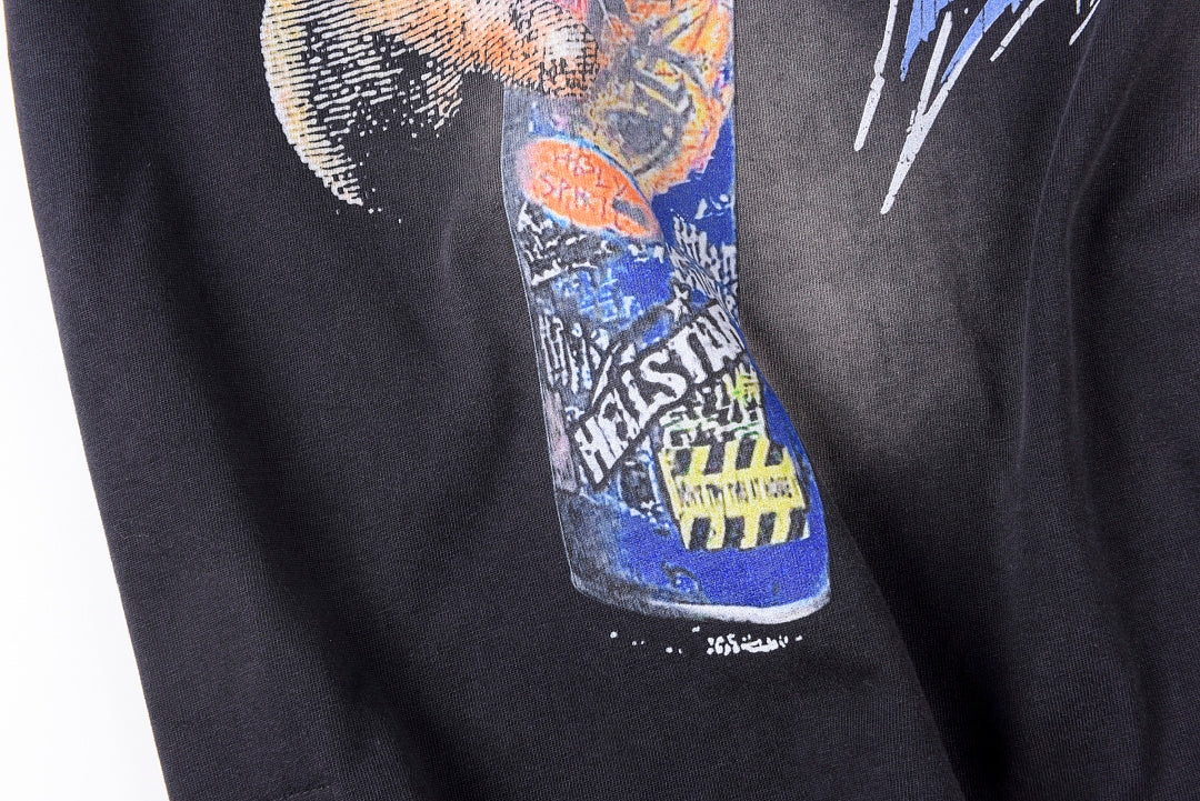 Hellstar Spray Can Graphic Washed T-Shirt - Charcoal - product image 6