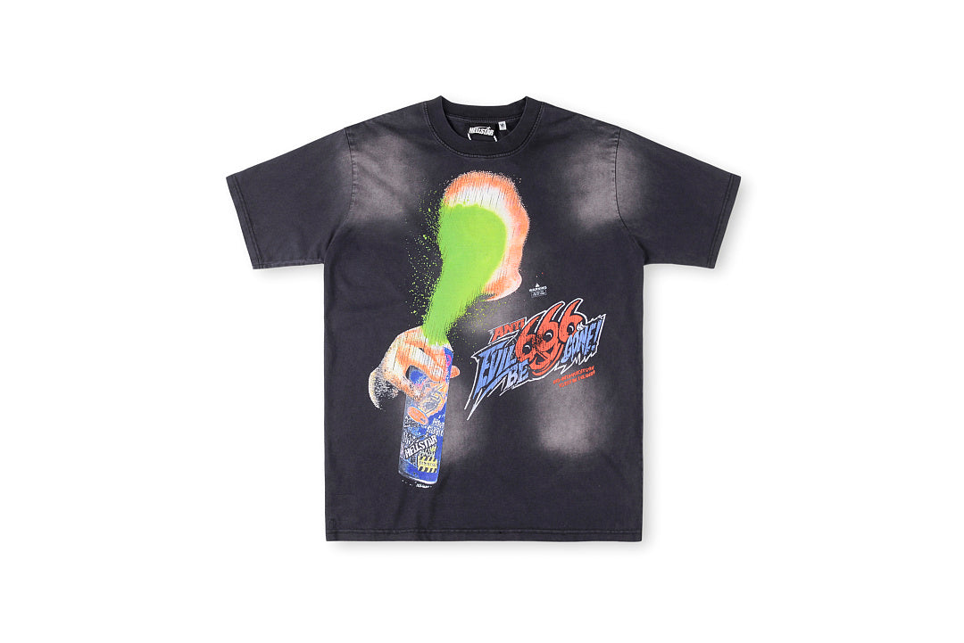 Hellstar Spray Can Graphic Washed T-Shirt - Charcoal - product image 1
