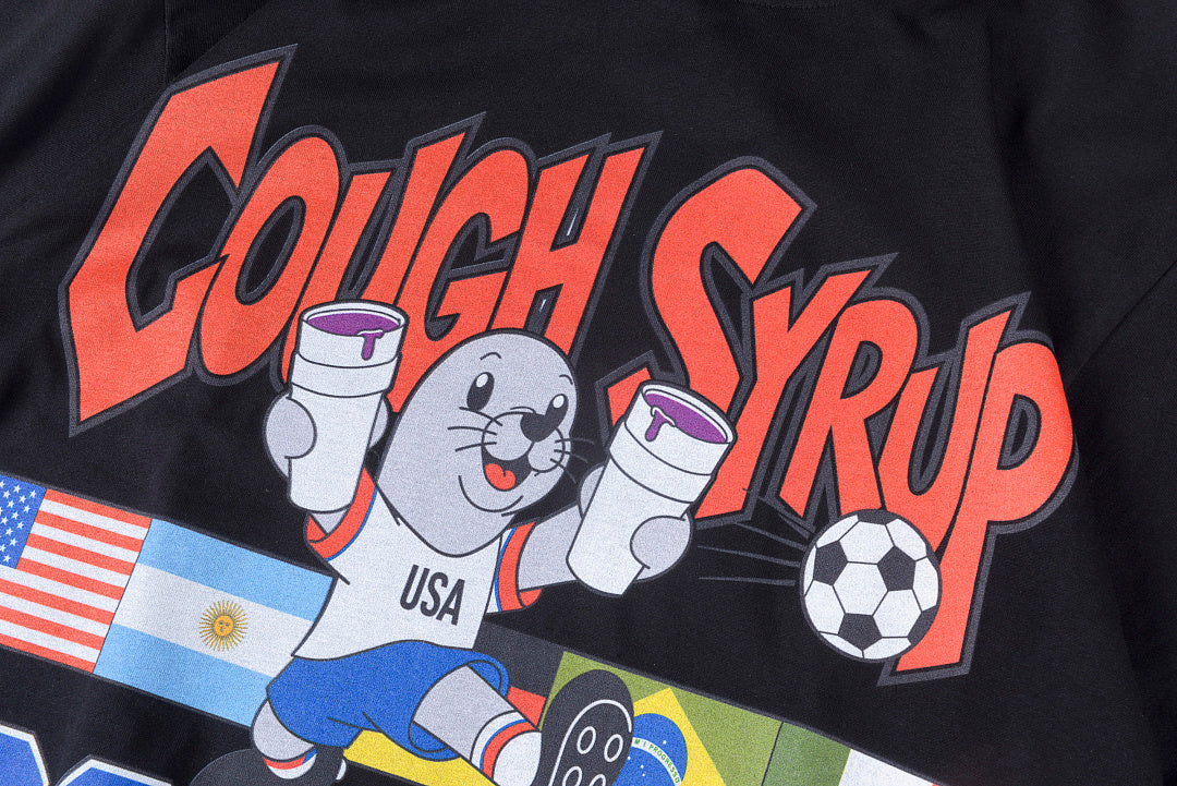 Cough Syrup 2026 Soccer Mouse Graphic T-Shirt - Charcoal Navy / Light Gray - product image 5
