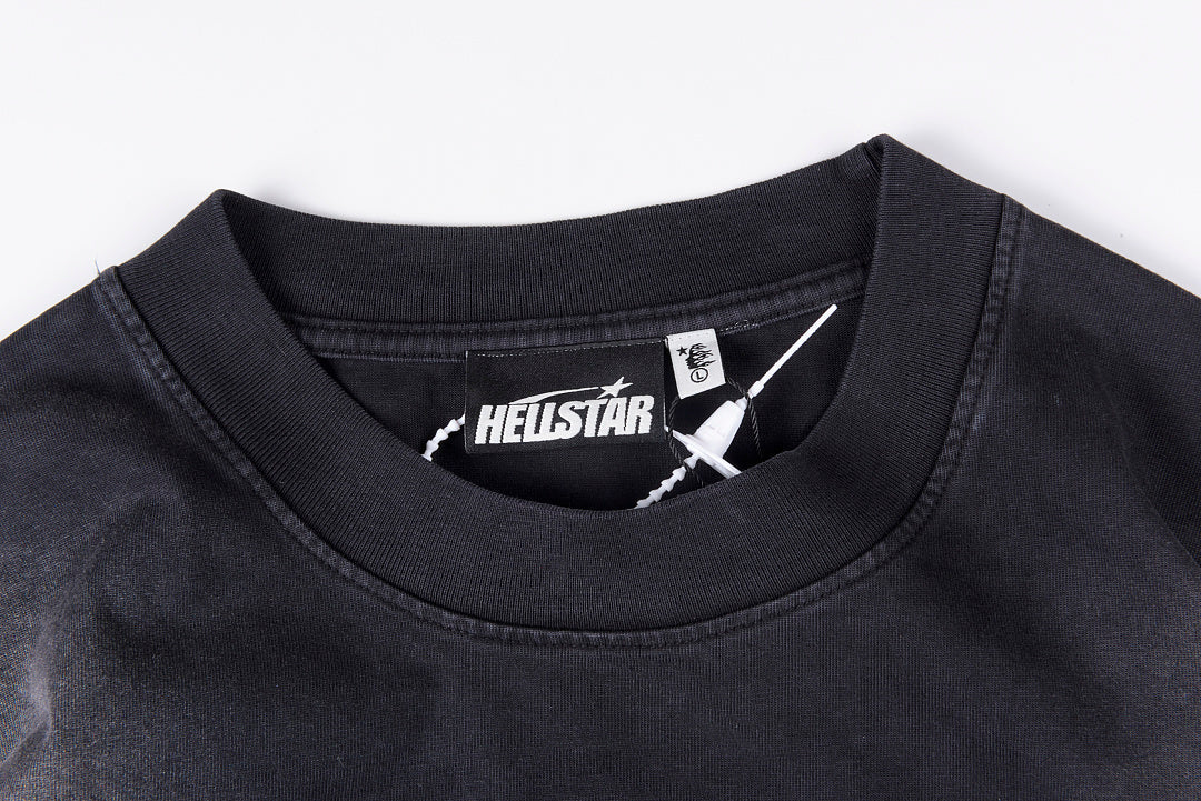 Hellstar Punk Portrait Graphic Washed T-Shirt - Charcoal - product image 5
