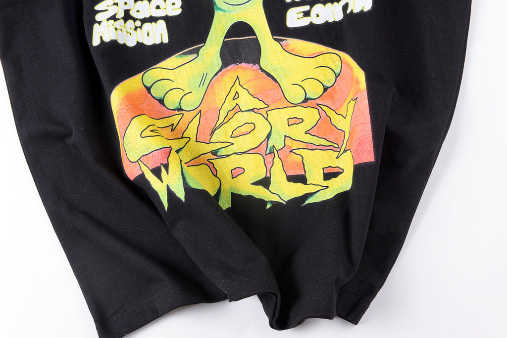 Glo Gang Alien Sun Graphic T-Shirt - Black / Light Gray - product image 9