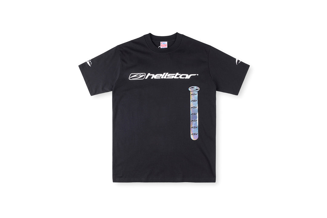 Hellstar P2P Gradient Logo Graphic T-Shirt - Charcoal Navy / White - product image 1