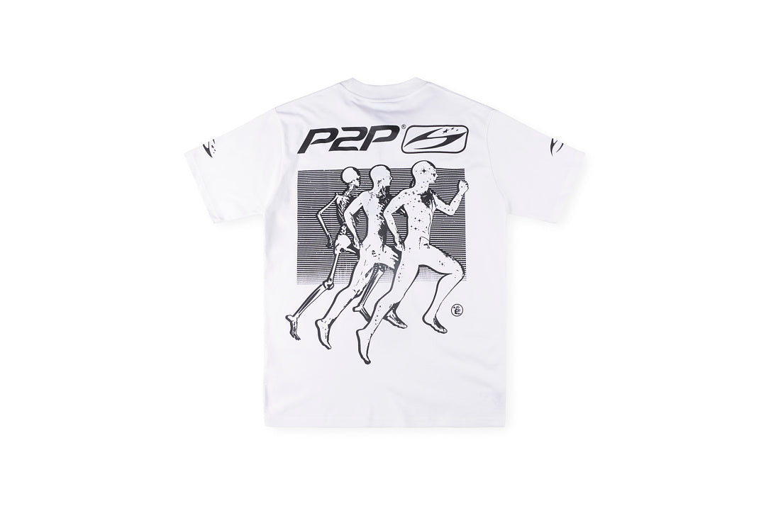 Hellstar P2P Gradient Logo Graphic T-Shirt - Charcoal Navy / White - product image 4