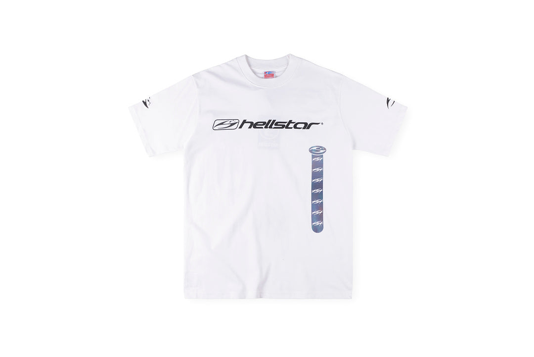 Hellstar P2P Gradient Logo Graphic T-Shirt - Charcoal Navy / White - product image 3