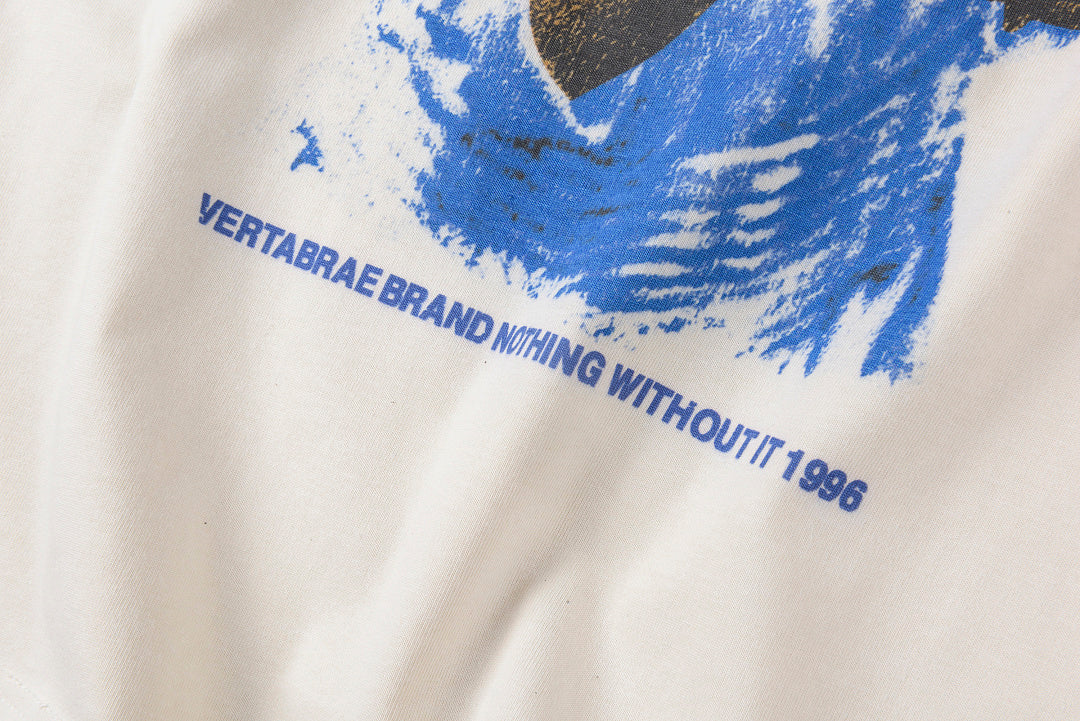 Vertabrae What Happened to Your Hand Graphic T-Shirt - Light Gray - product image 6