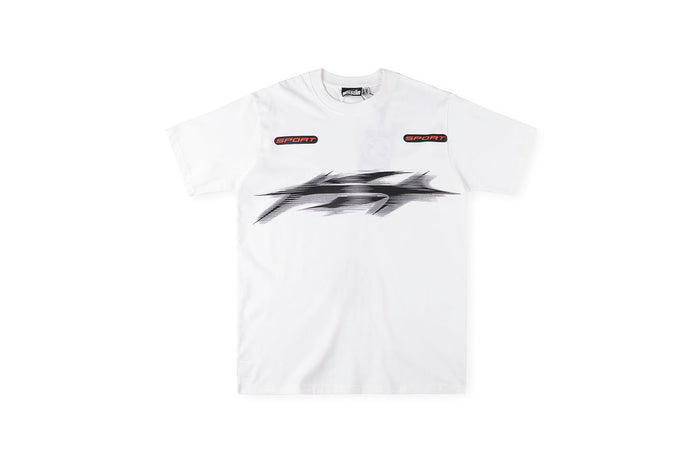 Hellstar Sport Gradient Logo Graphic T-Shirt - Light Gray