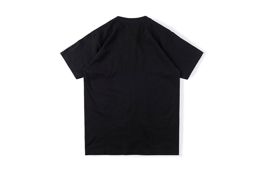 Sp5der 555555 Angel Number Graphic T-Shirt - Black / Light Gray